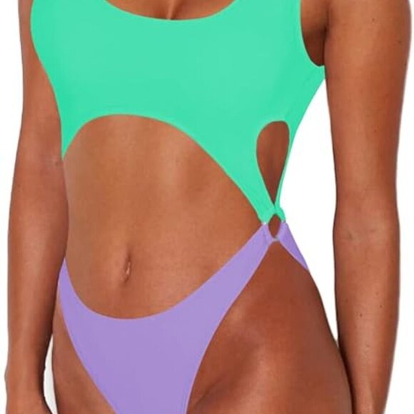 Sovoyontee Women's Sexy One Piece Swimsuits - Picture 5 of 7
